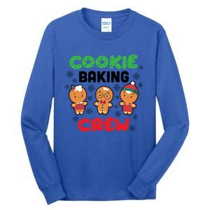 Funny Social Cookie Baking Crew Cookies Gift Cute Gift Tall Long Sleeve T-Shirt