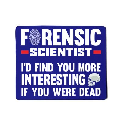 Forensic Scientist Coroner Forensics Science Student Gift Mousepad