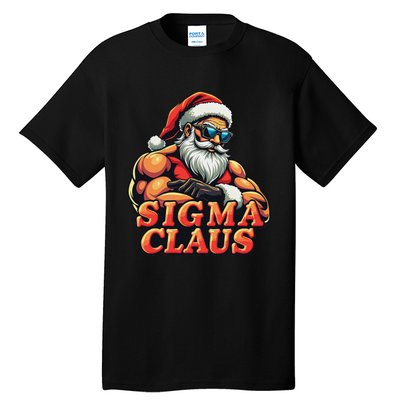 Funny Sigma Claus 2024 Christmas Santa Rizz Tall T-Shirt