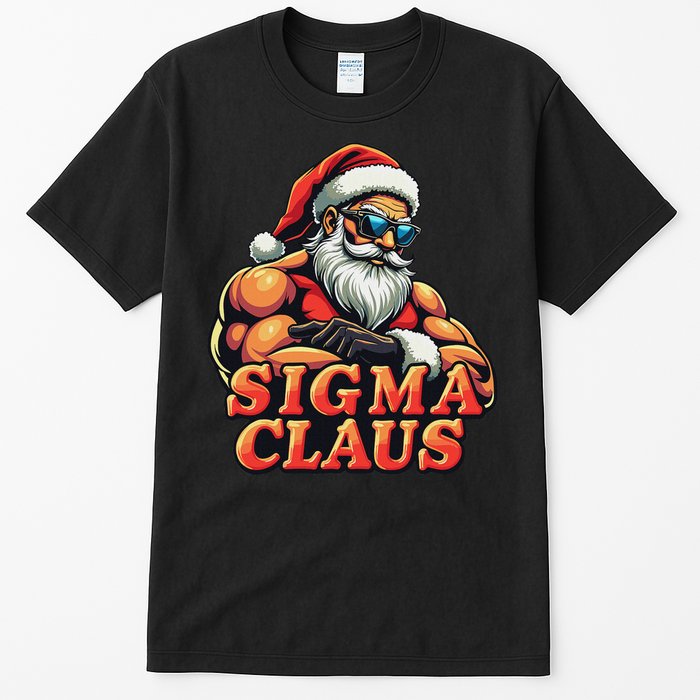 Funny Sigma Claus 2024 Christmas Santa Rizz Tall T-Shirt