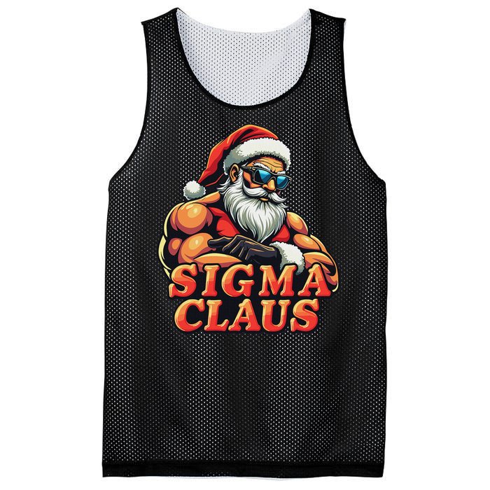 Funny Sigma Claus 2024 Christmas Santa Rizz Mesh Reversible Basketball Jersey Tank