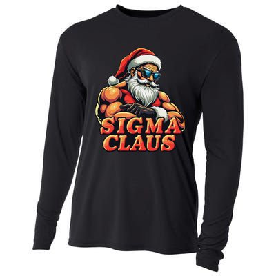 Funny Sigma Claus 2024 Christmas Santa Rizz Cooling Performance Long Sleeve Crew