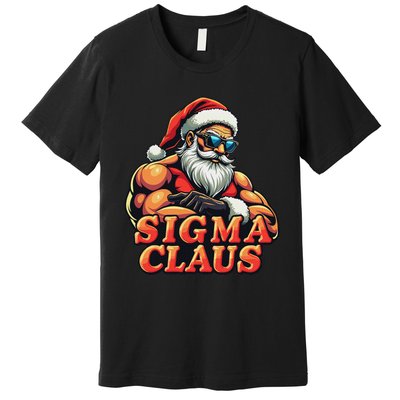 Funny Sigma Claus 2024 Christmas Santa Rizz Premium T-Shirt