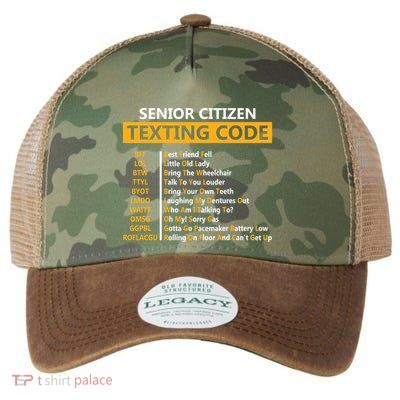 Funny Senior CitizenS Texting Code Design Gift For Grandpa Gift Legacy Tie Dye Trucker Hat
