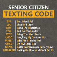 Funny Senior CitizenS Texting Code Design Gift For Grandpa Gift Cotton Canvas Backpack