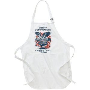 Funny Sorry Communists IM Grilling Today Full-Length Apron With Pockets