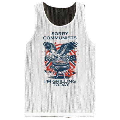 Funny Sorry Communists IM Grilling Today Mesh Reversible Basketball Jersey Tank