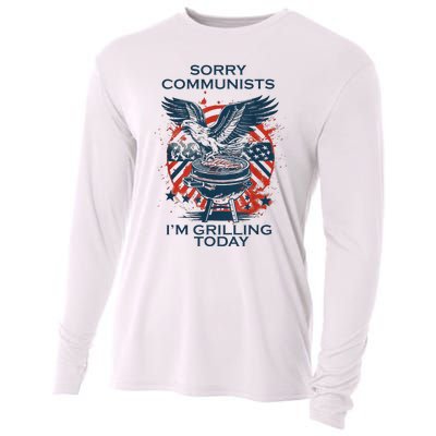 Funny Sorry Communists IM Grilling Today Cooling Performance Long Sleeve Crew