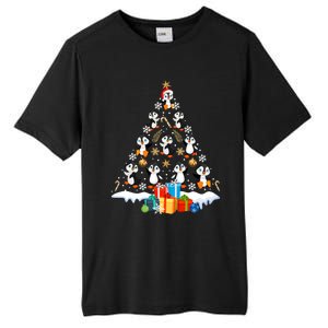 Funny Santa Claus Penguin Xmas Tree Lights Merry Christmas Gift Tall Fusion ChromaSoft Performance T-Shirt