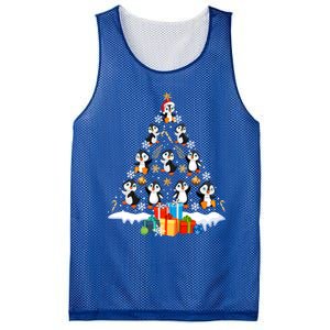 Funny Santa Claus Penguin Xmas Tree Lights Merry Christmas Gift Mesh Reversible Basketball Jersey Tank