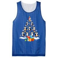 Funny Santa Claus Penguin Xmas Tree Lights Merry Christmas Gift Mesh Reversible Basketball Jersey Tank