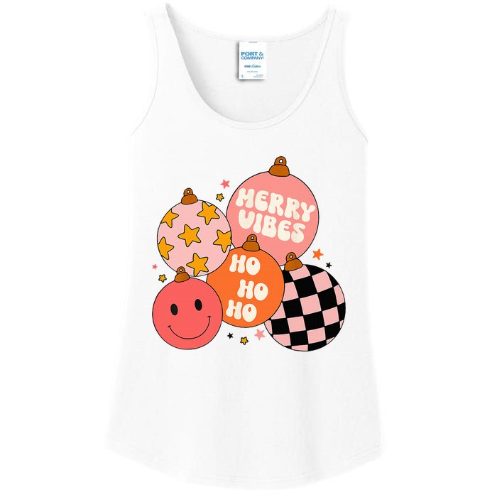 Festive Santa Claus Christmas Retro Vibes Ladies Essential Tank