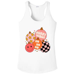 Festive Santa Claus Christmas Retro Vibes Ladies PosiCharge Competitor Racerback Tank