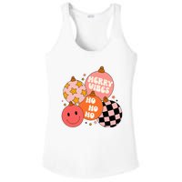 Festive Santa Claus Christmas Retro Vibes Ladies PosiCharge Competitor Racerback Tank