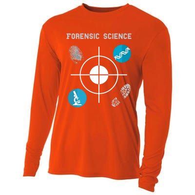 Forensic Science Cute Gift Crime Scene Evidence Cooling Performance Long Sleeve Crew