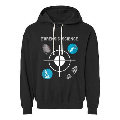 Forensic Science Cute Gift Crime Scene Evidence Garment-Dyed Fleece Hoodie