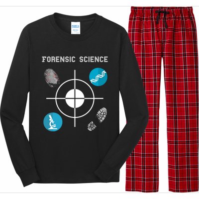 Forensic Science Cute Gift Crime Scene Evidence Long Sleeve Pajama Set