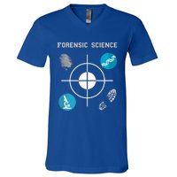 Forensic Science Cute Gift Crime Scene Evidence V-Neck T-Shirt