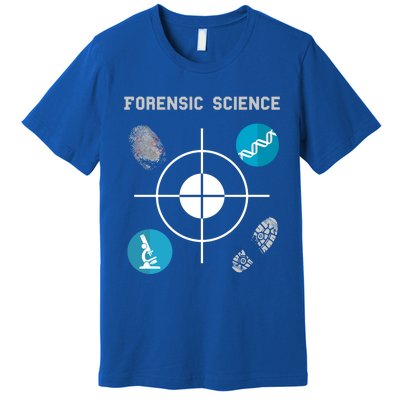 Forensic Science Cute Gift Crime Scene Evidence Premium T-Shirt