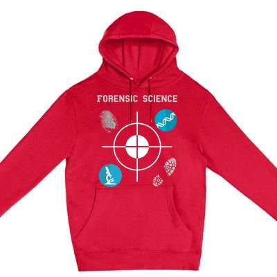 Forensic Science Cute Gift Crime Scene Evidence Premium Pullover Hoodie