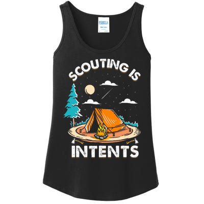 Funny Scout Camper Scouting Is Intents Camping Ladies Essential Tank