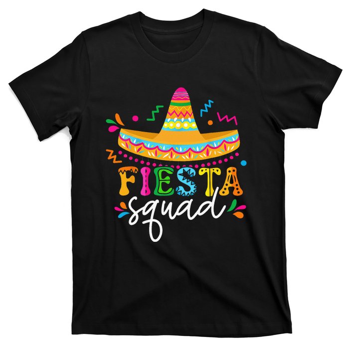 Fiesta Squad Cinco De Mayo Mexican Sombrero Group Family T-Shirt