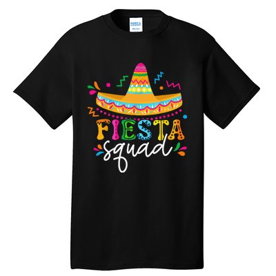 Fiesta Squad Cinco De Mayo Mexican Sombrero Group Family Tall T-Shirt