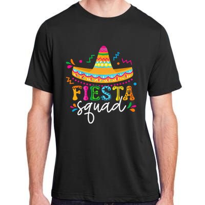 Fiesta Squad Cinco De Mayo Mexican Sombrero Group Family Adult ChromaSoft Performance T-Shirt