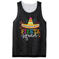 Fiesta Squad Cinco De Mayo Mexican Sombrero Group Family Mesh Reversible Basketball Jersey Tank