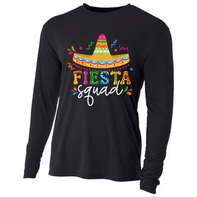 Fiesta Squad Cinco De Mayo Mexican Sombrero Group Family Cooling Performance Long Sleeve Crew