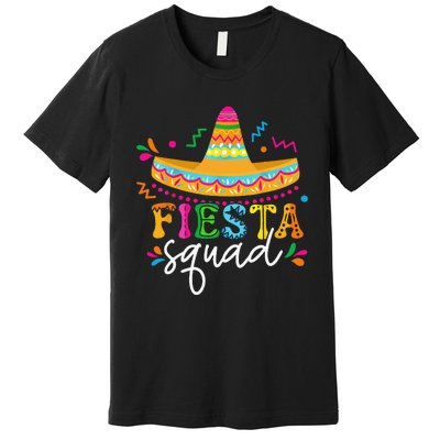 Fiesta Squad Cinco De Mayo Mexican Sombrero Group Family Premium T-Shirt