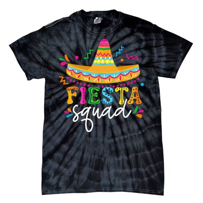 Fiesta Squad Cinco De Mayo Mexican Sombrero Group Family Tie-Dye T-Shirt