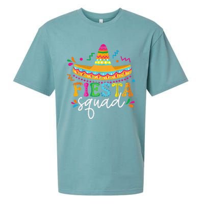 Fiesta Squad Cinco De Mayo Mexican Sombrero Group Family Sueded Cloud Jersey T-Shirt