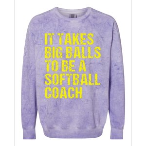 Funny Softball Coach Gift Softball Coach Tee Colorblast Crewneck Sweatshirt