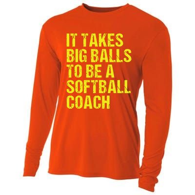 Funny Softball Coach Gift Softball Coach Tee Cooling Performance Long Sleeve Crew