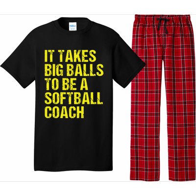 Funny Softball Coach Gift Softball Coach Tee Pajama Set