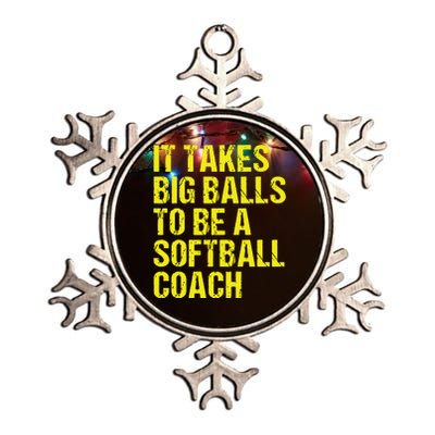 Funny Softball Coach Gift Softball Coach Tee Metallic Star Ornament