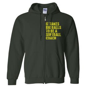 Funny Softball Coach Gift Softball Coach Tee Full Zip Hoodie