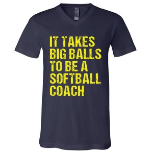 Funny Softball Coach Gift Softball Coach Tee V-Neck T-Shirt