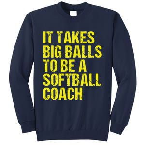 Funny Softball Coach Gift Softball Coach Tee Tall Sweatshirt