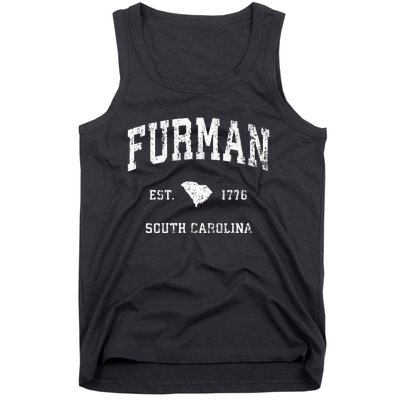 Furman South Carolina SC Vintage Athletic Sports Design Tank Top