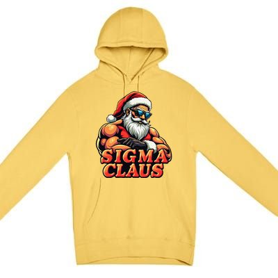 Funny Sigma Claus 2024 Christmas Santa Rizz Gift Premium Pullover Hoodie