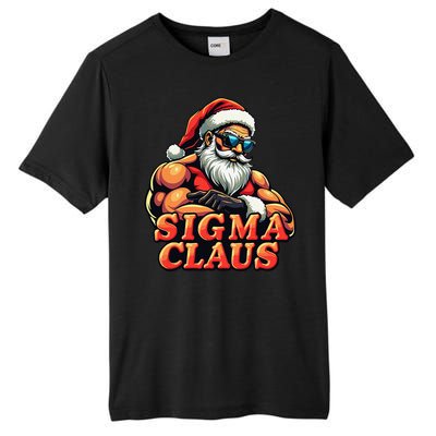 Funny Sigma Claus 2024 Christmas Santa Rizz Gift Tall Fusion ChromaSoft Performance T-Shirt