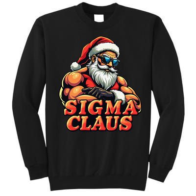 Funny Sigma Claus 2024 Christmas Santa Rizz Gift Tall Sweatshirt