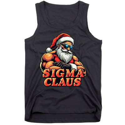 Funny Sigma Claus 2024 Christmas Santa Rizz Gift Tank Top