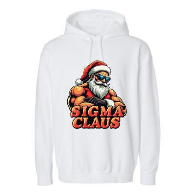 Funny Sigma Claus 2024 Christmas Santa Rizz Gift Garment-Dyed Fleece Hoodie