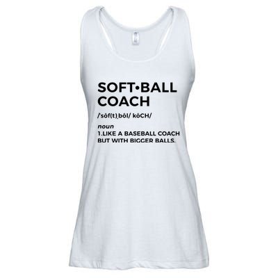 Funny Softball Coach Gift Softball Coach Tee Ladies Essential Flowy Tank