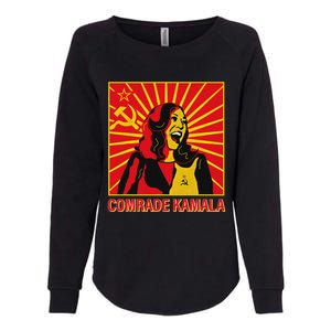 Fun Socialist Comrade Kamala Commie La Harris 2024 Kammunism Womens California Wash Sweatshirt