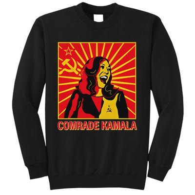 Fun Socialist Comrade Kamala Commie La Harris 2024 Kammunism Tall Sweatshirt