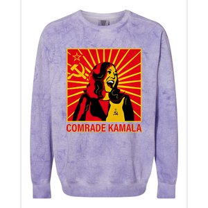 Fun Socialist Comrade Kamala Commie La Harris 2024 Kammunism Colorblast Crewneck Sweatshirt